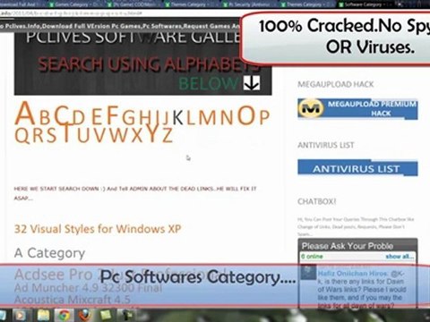 Download Free Full VErsion Cracked Computer pc Games with virus free patches and updates 2012