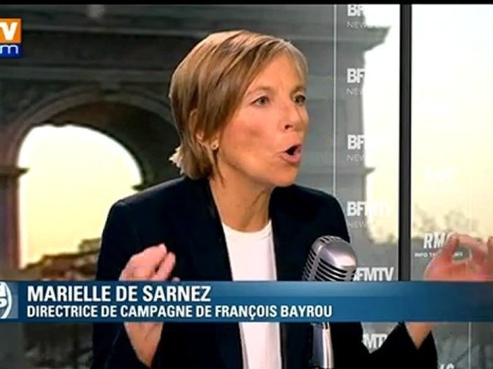 Marielle de Sarnez sur BFMTV, "draguée" par l'UMP et le PS