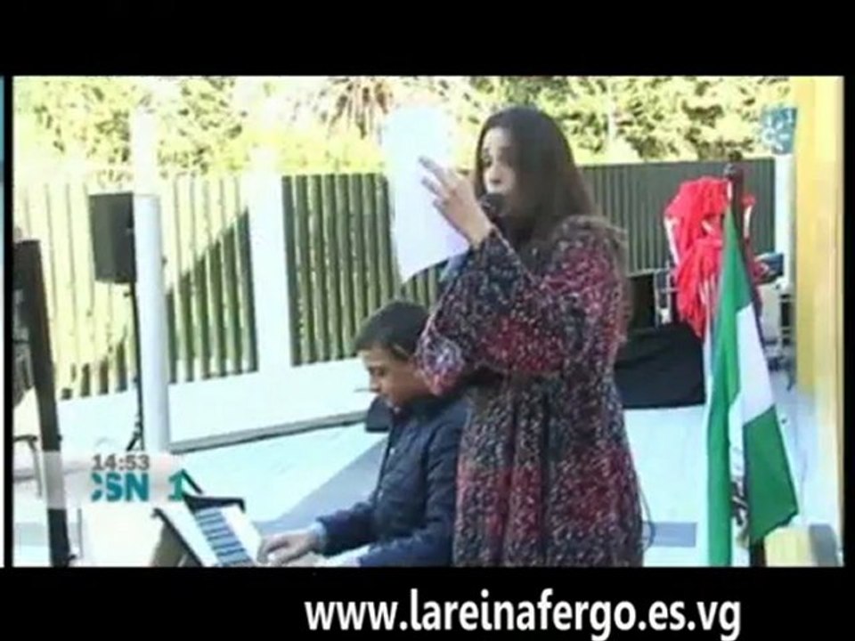 Nuria Fergó en la inauguración de la Casa Ronald Mcdonald de Málaga (noticias Canal Sur)
