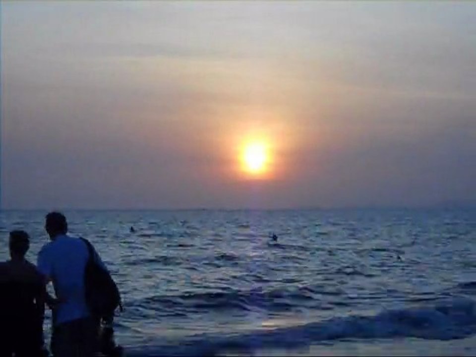 Coucher de soleil sur Occheuteal Beach - Sihanoukville - Cambodge 2012