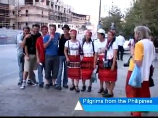Peregrinos del mundo marchan en Jerusalén