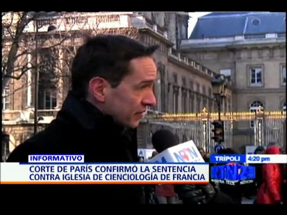 Corte en París aprueba sentencia contra Iglesia de la Cienciología