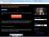 Final Fantasy XIII-2 Serah Alternate Outfit DLC Free Giveaway