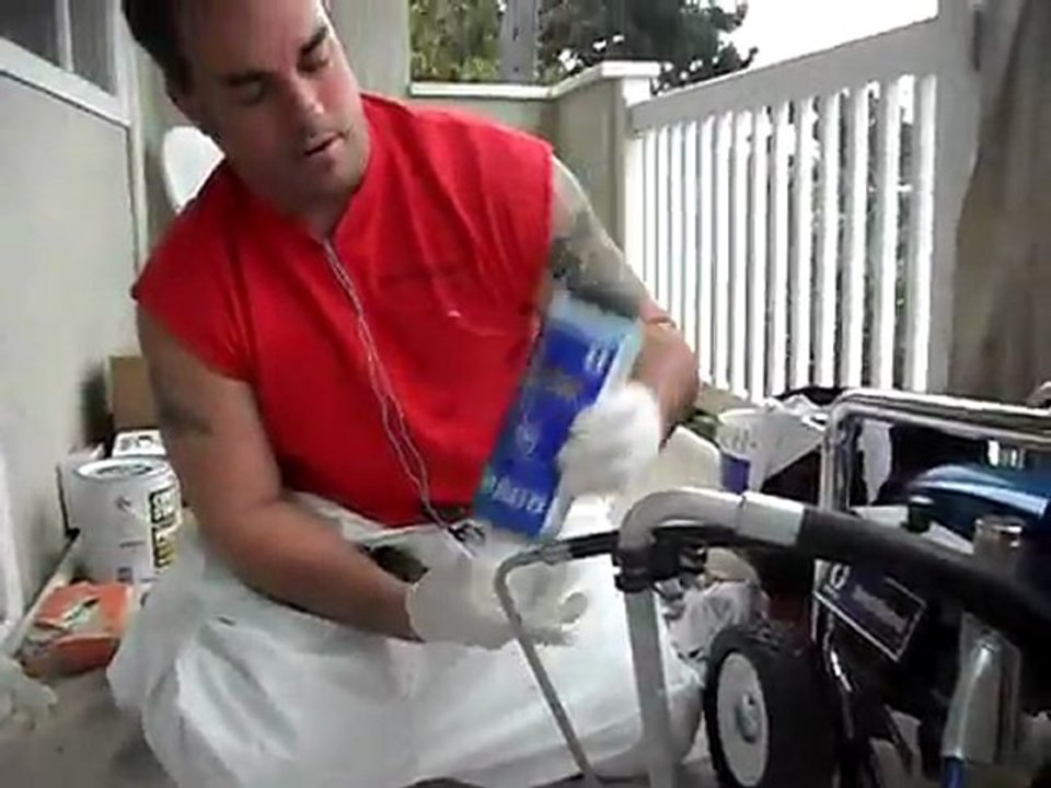 How to clean a paint spray rig