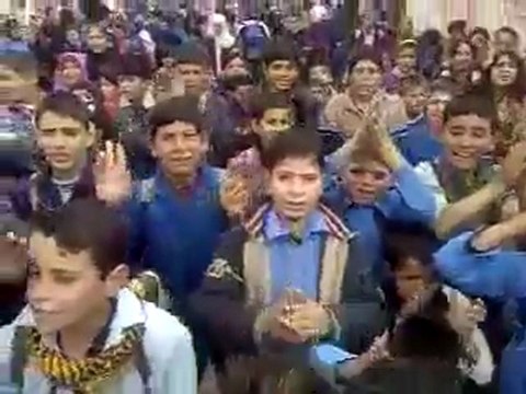 فري برس حمــاة اللطامنة مظاهرة طلابية حاشدة 2 2 2012