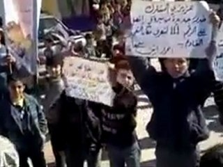 فري برس   حلب   ابين    مظاهرة طلابية 2 2 2012 جـ2