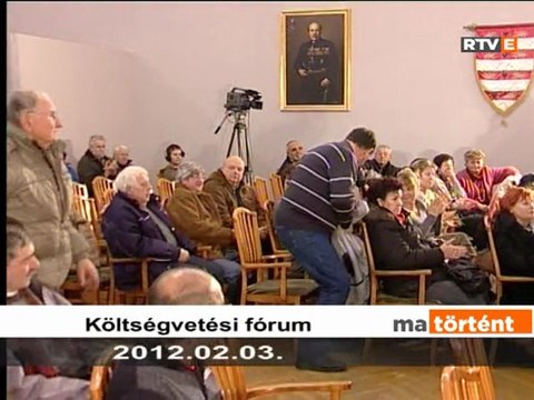 Ma történt Költsévetési fórum 2012.02.03.