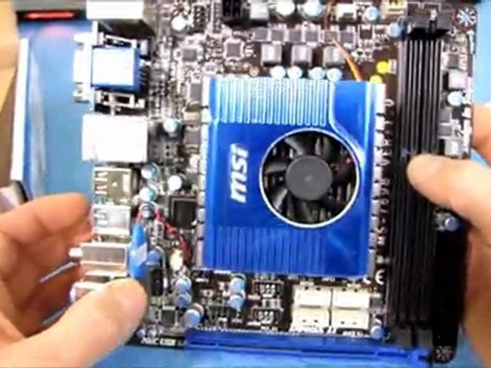 MSI E350IA-E45 Zacate AMD Fusion ITX Motherboard Unboxing & First Look Linus Tech Tips