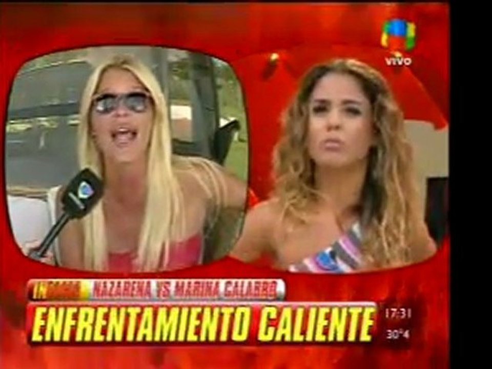 Pronto.com.ar Otro cruce entre Nazarena y Marina Calabró