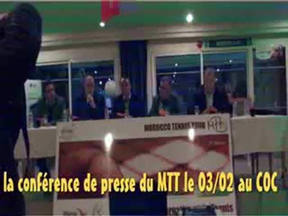 CONFÉRENCE DE PRESSE  DU MOROCCO TENNIS TOUR 2012