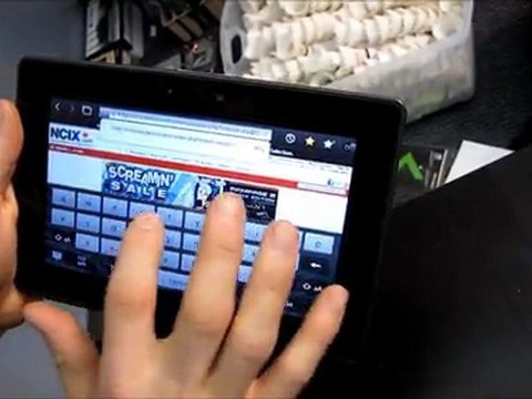 Blackberry Playbook 7 Tablet PC First Impressions Linus Tech Tips