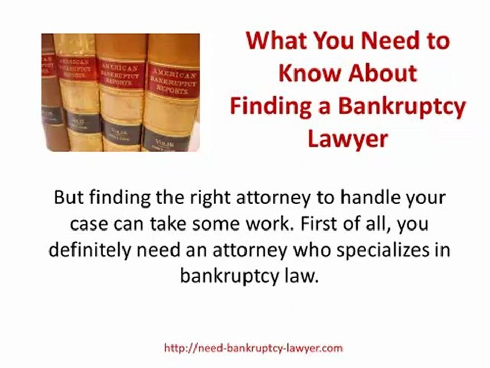 Finding a Good Bankruptcy Lawyer