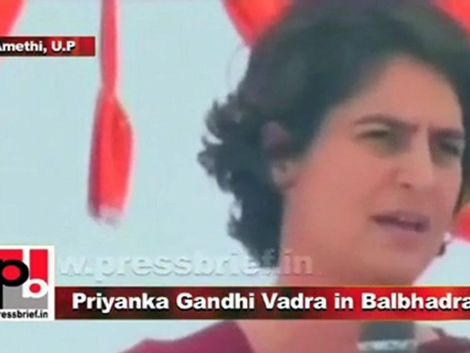 Priyanka Gandhi Vadra in Balbhadrapur , Amethi (U.P) 3rd Feb. 2012 Part 2