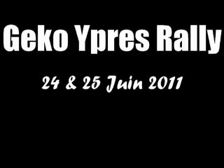 Geko Ypres Rally 2011