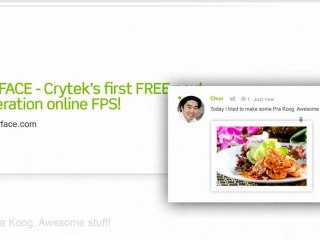 Présentation de GFace - Services online par Crytek