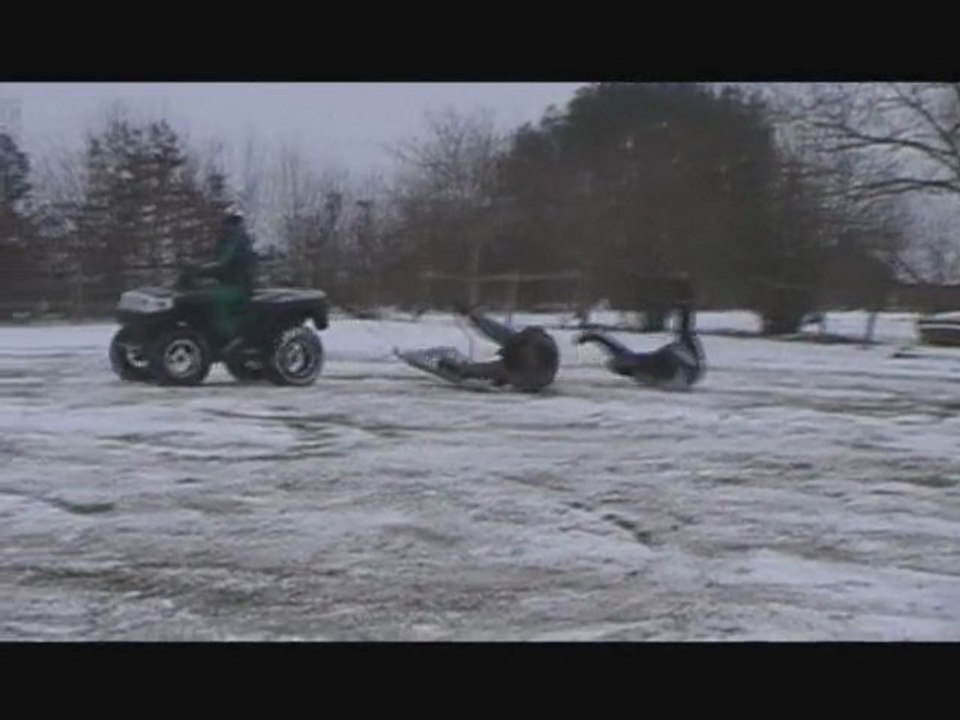 Luge avec quad
