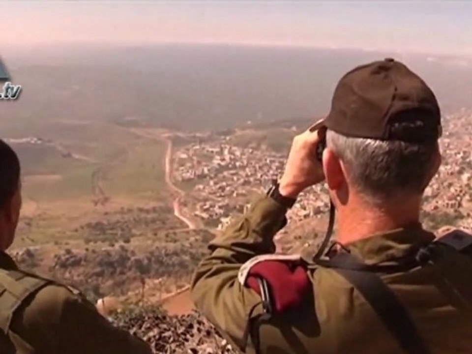 Benny Gantz recorre la frontera presentando un informe de las manifestaciones sirias