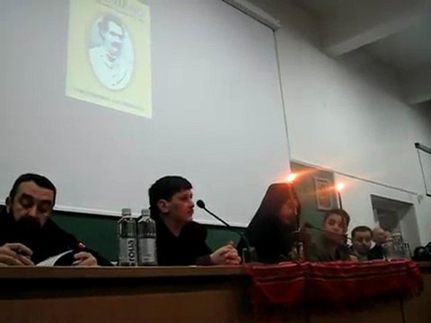 Monahul Filotheu la Conferinta de la Brasov despre Dictatura Biometrica