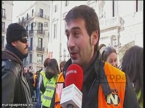 Trabajadores de Spanair se concentran en Barcelona