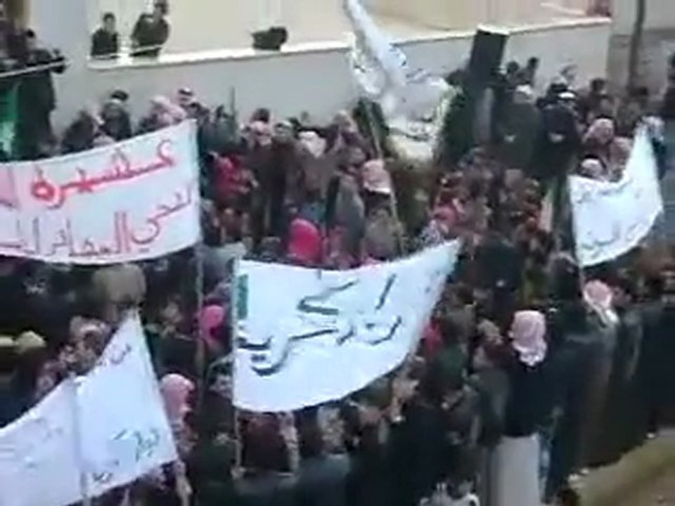 فري برس   إدلب   كفريا    مظاهرة جمعة عذرا حماة سامحينا 3 2 2012
