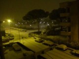 neve a ciampino ore 1.30 del mattino