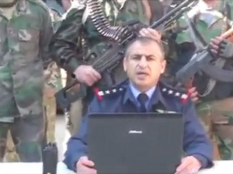 فري برس حمص الرستن انشقاق العقيدقاسم سعد الدين وعدد من الضباط3 2 2012