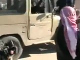 فري برس   حمص الرستن الزعفرانة انشقاق سيارة شرطة مع عسكريها 3 2 2012
