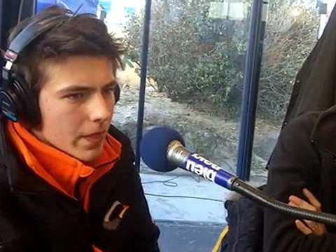 Julien Lieber, vainqueur de l'enduropale jeunes 2012 sur France Bleu.