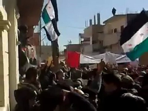 فري برس الحسكة غويران جمعه عذرا حماة سامحينا طفل صغير يقود المظاهرة 3 2 2012