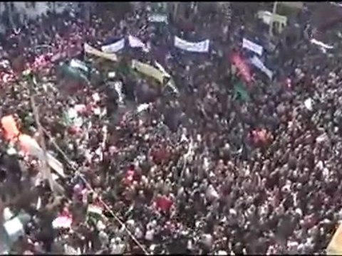 فري برس ادلب مظاهرة جمعة عذرا حماة سامحينا حماة 3 1 2012