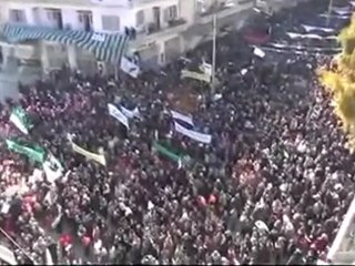 فري برس   ادلب    مظاهرة جمعة عذرا حماة   آية من القران 3 1 2012