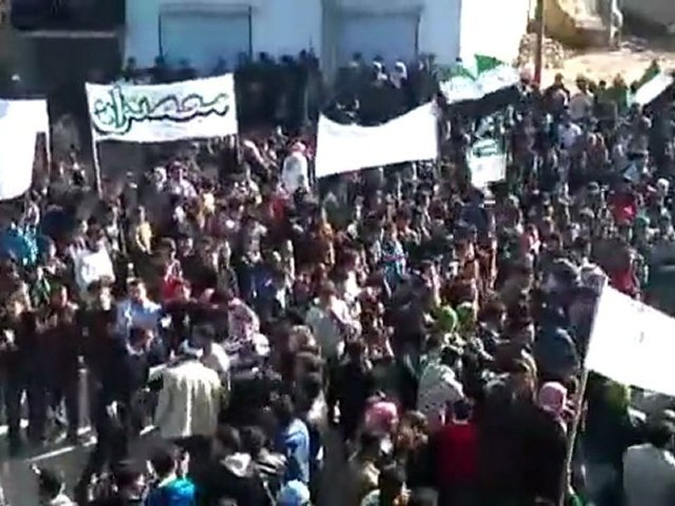 فري برس   ادلب   معصران    مظاهرة جمعة عذرا حماة سامحينا 3 2 2012