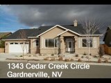 JUST SOLD - Carson Valley Homes - 1343 Cedar Creek Circle Gardnerville NV