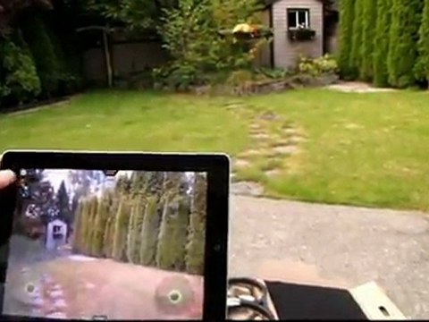 Parrot AR.Drone iPad Controlled Remote Control Aircraft Test Flight Demo Linus Tech Tips