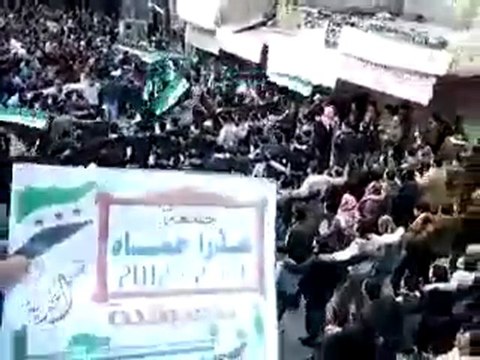 فري برس ادلب أريحا مظاهرة جمعة عذرا حماه سامحينا 3 2 2012 جـ3