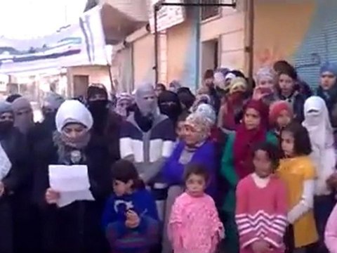 فري برس ادلب احسم بيان حرائر المدينة 3 2 2012