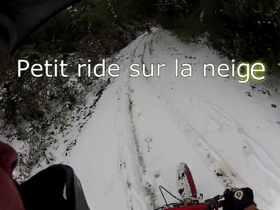 la neige et les potos vtt var pierrfeu du var