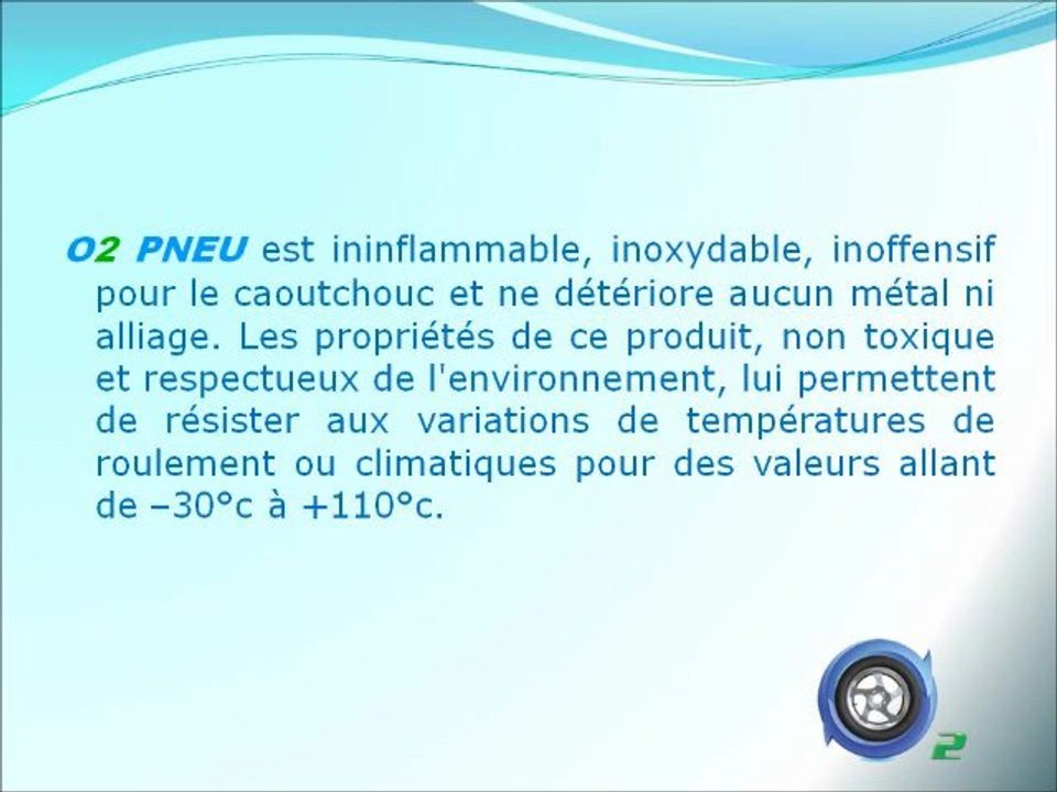Kit anti-crevaison o2pneu mode emploi