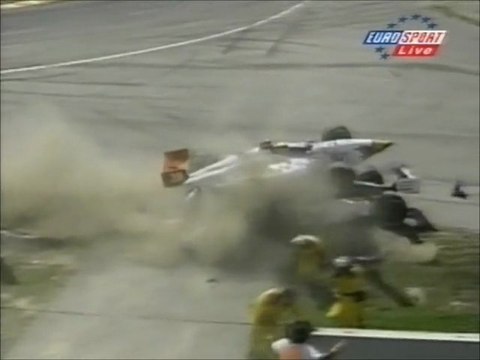 CART Elkhart Lake 1998 Huge crash Herta Barron