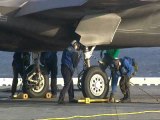 F-35 one day on board of the aircraft carrier