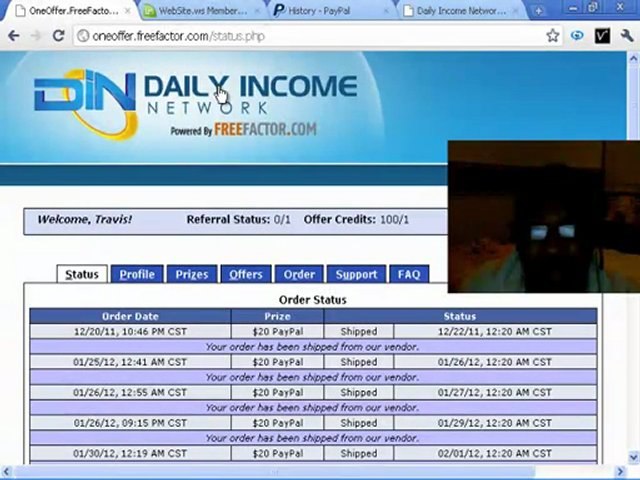 Daily Income Network GDI Proof, Get Paid $10 to $20, Sign Up FREE with Travis Alexander