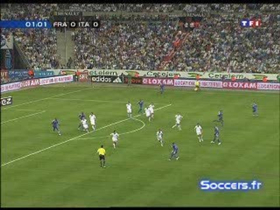 FRANCE ITALIE 3-1  BUT DE SIDNEY GOVOU