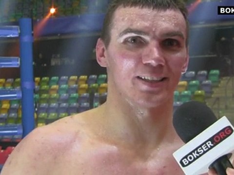 Mateusz Masternak po zwycięstwie nad Michaelem Simmsem