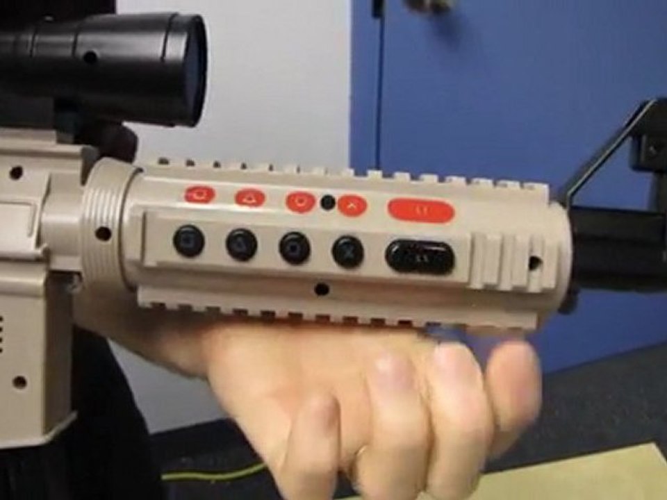 CTA Assault Rifle PS3 First Person Shooter Controller Unboxing & First Look Linus Tech Tips