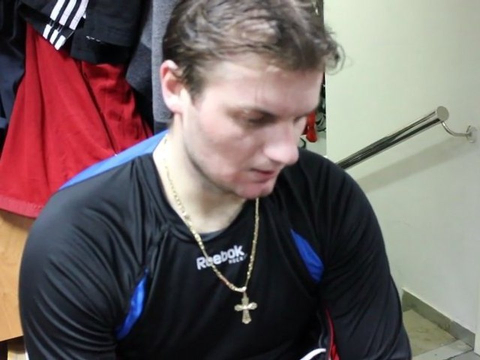 Сергей Борисов после игры с к.Лев 04.02.12.