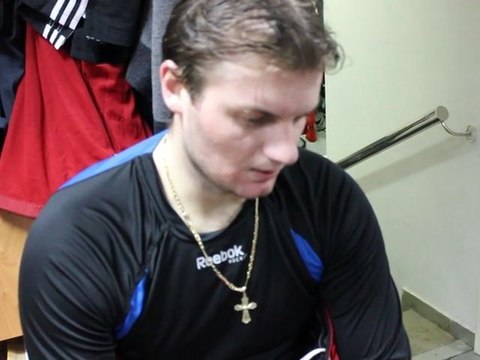 Сергей Борисов после игры с к.Лев 04.02.12.