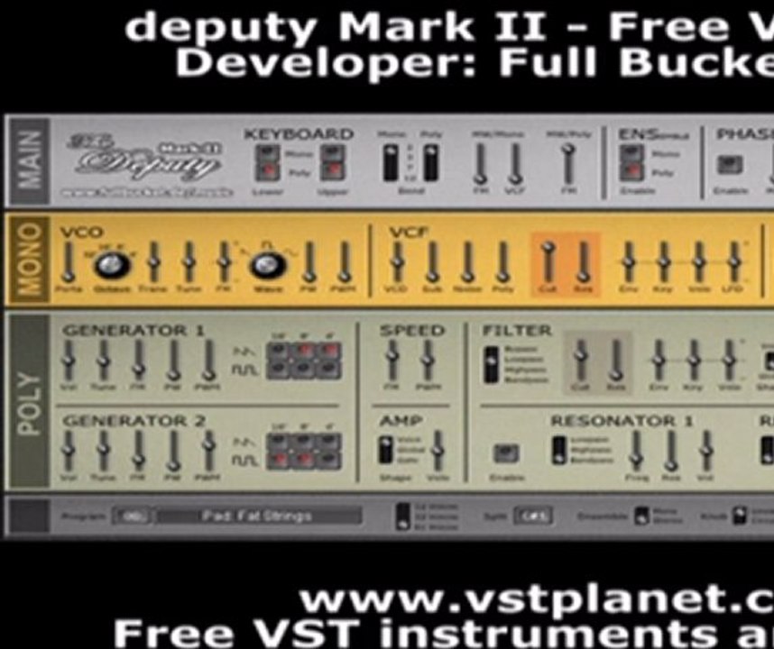 deputy Mark II - Free VST synth