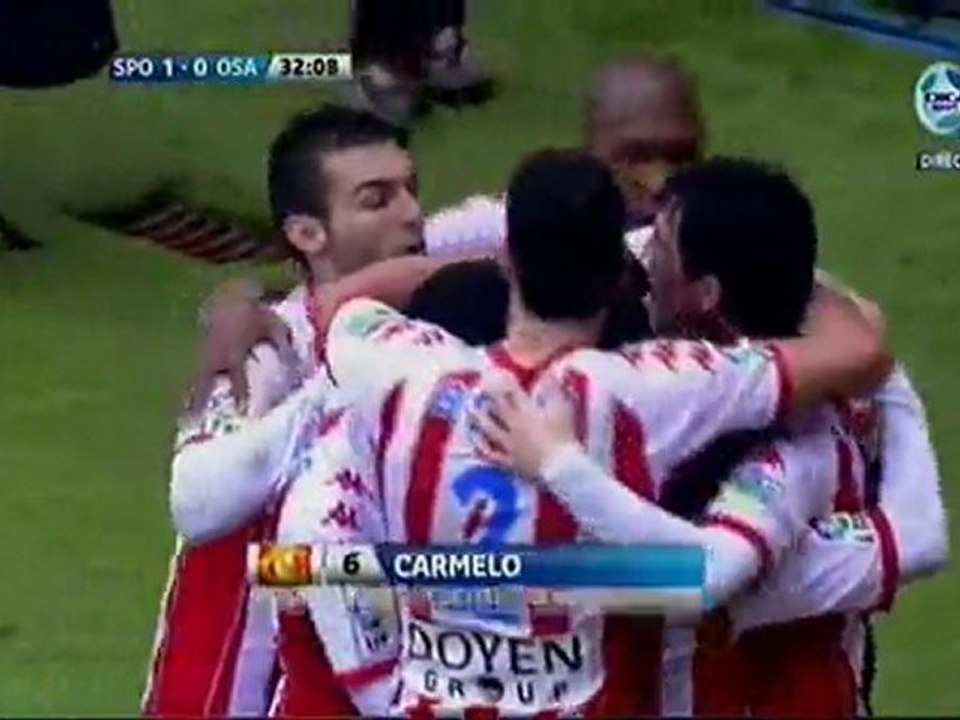 Спортинг Хихон - Осасуна (Голы матча)