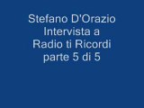 Intervista di Stefano D'Orazio a Radio Ti Ricordi - parte 5