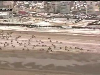 Départ de l'Enduropale 2012... sous la neige !